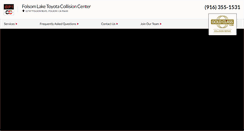 Desktop Screenshot of folsomlaketoyotacollision.com