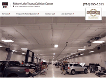 Tablet Screenshot of folsomlaketoyotacollision.com